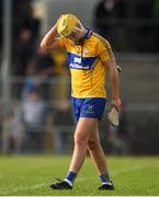 7 May 2018; A dejected Bradley Higgins of Clare following the Bord Gáis Energy Munster GAA Hurling U21 Championship quarter-final match between Clare and Limerick at Cusack Park in Ennis, Clare. Photo by Eóin Noonan/Sportsfile