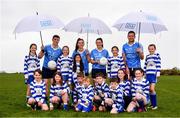 8 May 2018; In attendance during the announcement of the renewal of AIG's sponsorship deal with Dublin GAA, Dublin LGFA and Dubin Camogie, are, Dublin players, from left, John Small, Hannah Hegarty, Lyndsey Davey and Conal Keaney, with young players from Beann Éadair GAA Club. The announcement took place at Beann Éadair GAA Club, in Balkill Rd, Howth, Dublin. Photo by Sam Barnes/Sportsfile