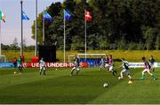 8 May 2018; A general view of Republic of Ireland players warming up before the UEFA U17 Championship Final match between Republic of Ireland and Denmark at St Georges Park in Burton, England. Photo by Malcolm Couzens/Sportsfile