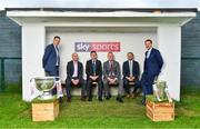 8 May 2018; Sky Sports today announced its GAA fixtures for the 2018 Championship from an event in Parnells GAA Club. A total of 20 live, and 14 exclusive, fixtures of Championship action will be available on Sky’s multi-platform offering. Exclusive coverage gets underway with a mouth-watering double-header on June 2nd when 2017 All Ireland Hurling Champions Galway take on Wexford and Cork take on old rivals Limerick in what are bound to be hotly contested fixtures. Kilkenny’s eight-time All-Ireland winner and three-time All Star, Michael Fennelly, will join a stellar line-up of GAA legends for Sky Sports' most exciting season of GAA coverage to date. This year will once again see insight and analysis across both codes from Tyrone hero Peter Canavan, former Mayo manager James Horan, former Donegal manager Jim McGuinness, former Dublin GAA star Senan Connell,  Clare’s two-time All-Ireland champion Jamesie O’Connor, Kilkenny’s nine-time All-Ireland winner JJ Delaney and four-time All-Star defender Ollie Canning. Lead commentary will come from Dave McIntyre and Mike Finnerty with co-commentary from Nicky English, new addition Mick Fennelly, Dick Clerkin and Paul Earley, and sideline reporting from Damian Lawlor. Pictured at the launch are Ard Stiúrthóir of the GAA Tom Ryan, 3rd from left, and JJ Buckley, MD, Sky Ireland, 4th from left, with analysts, from left, Senan Connell, Peter Canavan, Jamesie O'Connor and JJ Delaney at Parnells GAA Club, Dublin. Photo by Brendan Moran/Sportsfile
