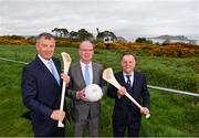 8 May 2018; In attendance during the announcement of the renewal of AIG's sponsorship deal with Dublin GAA, Dublin LGFA and Dubin Camogie, are, from left, John Costello, Dublin GAA Chief Executive, Declan O'Rourke, General manager AIG Ireland, and Mick Seavers, Vice Chairman, Dubin GAA, at Beann Éadair GAA Club, in Balkill Rd, Howth, Dublin. Photo by Sam Barnes/Sportsfile