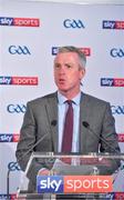 8 May 2018; Sky Sports today announced its GAA fixtures for the 2018 Championship from an event in Parnells GAA Club. A total of 20 live, and 14 exclusive, fixtures of Championship action will be available on Sky’s multi-platform offering. Exclusive coverage gets underway with a mouth-watering double-header on June 2nd when 2017 All Ireland Hurling Champions Galway take on Wexford and Cork take on old rivals Limerick in what are bound to be hotly contested fixtures. Kilkenny’s eight-time All-Ireland winner and three-time All Star, Michael Fennelly, will join a stellar line-up of GAA legends for Sky Sports' most exciting season of GAA coverage to date. This year will once again see insight and analysis across both codes from Tyrone hero Peter Canavan, former Mayo manager James Horan, former Donegal manager Jim McGuinness, former Dublin GAA star Senan Connell,  Clare’s two-time All-Ireland champion Jamesie O’Connor, Kilkenny’s nine-time All-Ireland winner JJ Delaney and four-time All-Star defender Ollie Canning. Lead commentary will come from Dave McIntyre and Mike Finnerty with co-commentary from Nicky English, new addition Mick Fennelly, Dick Clerkin and Paul Earley, and sideline reporting from Damian Lawlor. Speaking at the launch at Parnells GAA Club, Dublin is JD Buckley, MD, Sky Ireland. Photo by Brendan Moran/Sportsfile