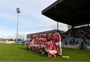 8 May 2018; Cork players stand for the team picture prior to the Electric Ireland Munster GAA Football Minor Championship semi-final match between Kerry and Cork at Austin Stack Park, in Tralee, Kerry.  Photo by Eóin Noonan/Sportsfile