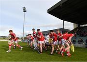 8 May 2018; Cork players break away from the team picture prior to the Electric Ireland Munster GAA Football Minor Championship semi-final match between Kerry and Cork at Austin Stack Park, in Tralee, Kerry.  Photo by Eóin Noonan/Sportsfile