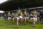 8 May 2018; Kerry players break away following the team picture prior to the Electric Ireland Munster GAA Football Minor Championship semi-final match between Kerry and Cork at Austin Stack Park, in Tralee, Kerry.  Photo by Eóin Noonan/Sportsfile