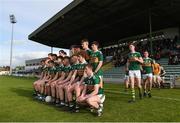 8 May 2018; Kerry players take their seat for the team picture prior to the Electric Ireland Munster GAA Football Minor Championship semi-final match between Kerry and Cork at Austin Stack Park, in Tralee, Kerry.  Photo by Eóin Noonan/Sportsfile