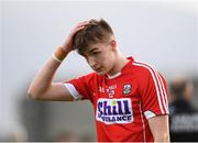 8 May 2018; A dejected Evan Cooke of Cork following the Electric Ireland Munster GAA Football Minor Championship semi-final match between Kerry and Cork at Austin Stack Park, in Tralee, Kerry.  Photo by Eóin Noonan/Sportsfile