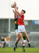 8 May 2018; Gavin Carey of Cork in action against Killian Falvey of Kerry during the Electric Ireland Munster GAA Football Minor Championship semi-final match between Kerry and Cork at Austin Stack Park, in Tralee, Kerry.  Photo by Eóin Noonan/Sportsfile