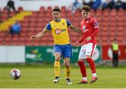 8 May 2018; Lewis Morrison of Sligo Rovers in action against Gavan Holohan of Waterford during the EA Sports Cup Quarter-Final match between Sligo Rovers and Waterford at The Showgrounds, in Sligo. Photo by Oliver McVeigh/Sportsfile