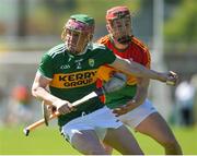 6 May 2018; Sean Weir of Kerry in action against Denis Murphy of Carlow during the Joe McDonagh Cup Round 1 match between Carlow and Kerry at Netwatch Cullen Park in Carlow. Photo by Matt Browne/Sportsfile