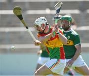 6 May 2018; Chris Nolan of Carlow in action against Kerry during the Joe McDonagh Cup Round 1 match between Carlow and Kerry at Netwatch Cullen Park in Carlow.  Photo by Matt Browne/Sportsfile