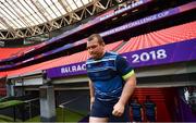 11 May 2018; Jack McGrath ahead of the Leinster Rugby captains run at the San Mames Stadium, in Bilbao, Spain. Photo by Ramsey Cardy/Sportsfile