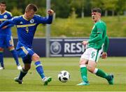 11 May 2018; Jason Knight of Republic of Ireland in action against Kristijan Stanic of Bosnia and Herzegovina during the UEFA U17 Championship Finals Group C match between Bosnia & Herzegovina and Republic of Ireland at St George's Park, in Burton-upon-Trent, England. Photo by Malcolm Couzens/Sportsfile