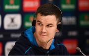 11 May 2018; Jonathan Sexton during a Leinster Rugby press conference at the San Mames Stadium, in Bilbao, Spain. Photo by Ramsey Cardy/Sportsfile