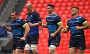 11 May 2018; Leinster players, from left, Jack McGrath, Devin Toner, James Ryan and Andrew Porter during the Leinster Rugby captains run at the San Mames Stadium, in Bilbao, Spain. Photo by Ramsey Cardy/Sportsfile