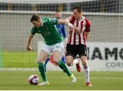 11 May 2018; Garry Buckley of Cork City in action against Aaron McEneff of Derry City during the SSE Airtricity League Premier Division match between Derry City and Cork City at Brandywell Stadium, in Derry. Photo by Oliver McVeigh/Sportsfile