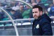 11 May 2018; Shamrock Rovers manager Stephen Bradley looks on prior to the SSE Airtricity League Premier Division match between Shamrock Rovers and Waterford at Tallaght Stadium, in Dublin. Photo by Harry Murphy/Sportsfile
