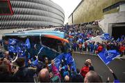 12 May 2018; The Leinster team bus arrives prior to the European Rugby Champions Cup Final match between Leinster and Racing 92 at San Mames Stadium in Bilbao, Spain. Photo by Stephen McCarthy/Sportsfile