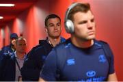 12 May 2018; Jonathan Sexton of Leinster arrives ahead of the European Rugby Champions Cup Final match between Leinster and Racing 92 at the San Mames Stadium in Bilbao, Spain. Photo by Ramsey Cardy/Sportsfile