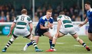 12 May 2018; Ciaran Frawley of Leinster A is tackled by Mark Bright (8) and Piers O’Conor (13) of Ealing Trailfinders during the British & Irish Cup Final match at Trailfinders Sports Ground in London, England. Photo by Matt Impey/Sportsfile