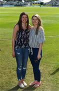 12 May 2018; Ireland supporters Fiona Meehan, left, and her sister Eimear, from Malahide, Co. Dublin, during day two of the International Cricket Test match between Ireland and Pakistan at Malahide, in Co. Dublin. Photo by Seb Daly/Sportsfile