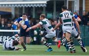 12 May 2018; Conor O’Brien of Leinster A is tackled by Mark Bright (8) of Ealing Trailfinders during the British & Irish Cup Final match at Trailfinders Sports Ground in London, England. Photo by Matt Impey/Sportsfile