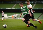 12 May 2018; Michael Devine of Firhouse Clover in action against Connor Dunne of Maynooth University Town during the FAI New Balance Intermediate Cup Final match between Firhouse Clover and Maynooth University Town at the Aviva Stadium in Dublin. Photo by Eóin Noonan/Sportsfile