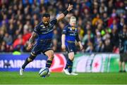 12 May 2018; Isa Nacewa of Leinster kicks a seventieth minute penalty during the European Rugby Champions Cup Final match between Leinster and Racing 92 at the San Mames Stadium in Bilbao, Spain. Photo by Ramsey Cardy/Sportsfile