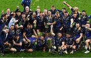 12 May 2018; Leinster players celebrate following the European Rugby Champions Cup Final match between Leinster and Racing 92 at San Mames Stadium in Bilbao, Spain. Photo by Stephen McCarthy/Sportsfile