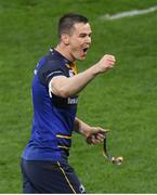 12 May 2018; Jonathan Sexton of Leinster celebrates following the European Rugby Champions Cup Final match between Leinster and Racing 92 at San Mames Stadium in Bilbao, Spain. Photo by Stephen McCarthy/Sportsfile