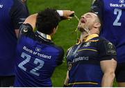 12 May 2018; Cian Healy, right, and Joey Carbery of Leinster celebrate following the European Rugby Champions Cup Final match between Leinster and Racing 92 at San Mames Stadium in Bilbao, Spain. Photo by Stephen McCarthy/Sportsfile