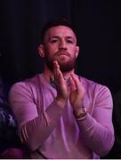 12 May 2018; UFC fighter Conor McGregor watches on during his SBG team mate Kiefer Crosbie's middleweight bout against Josh Plant at BAMMA 35 at the 3 Arena in Dublin. Photo by David Fitzgerald/Sportsfile