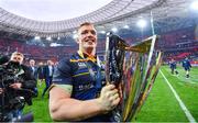 12 May 2018; Dan Leavy of Leinster following their victory in the European Rugby Champions Cup Final match between Leinster and Racing 92 at the San Mames Stadium in Bilbao, Spain. Photo by Ramsey Cardy/Sportsfile