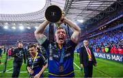 12 May 2018; Dan Leavy of Leinster following their victory in the European Rugby Champions Cup Final match between Leinster and Racing 92 at the San Mames Stadium in Bilbao, Spain. Photo by Ramsey Cardy/Sportsfile