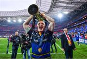 12 May 2018; Dan Leavy of Leinster following their victory in the European Rugby Champions Cup Final match between Leinster and Racing 92 at the San Mames Stadium in Bilbao, Spain. Photo by Ramsey Cardy/Sportsfile