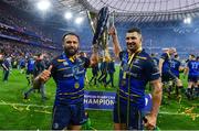 12 May 2018; Isa Nacewa, left, and Rob Kearney of Leinster following the European Rugby Champions Cup Final match between Leinster and Racing 92 at the San Mames Stadium in Bilbao, Spain. Photo by Ramsey Cardy/Sportsfile