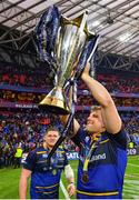 12 May 2018; Jordi Murphy of Leinster following their victory in the European Rugby Champions Cup Final match between Leinster and Racing 92 at the San Mames Stadium in Bilbao, Spain. Photo by Ramsey Cardy/Sportsfile