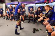 12 May 2018; James Ryan and James Tracy of Leinster following their victory in the European Rugby Champions Cup Final match between Leinster and Racing 92 at the San Mames Stadium in Bilbao, Spain. Photo by Ramsey Cardy/Sportsfile
