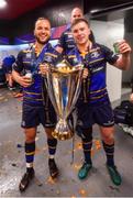 12 May 2018; Jamison Gibson-Park, left, and Luke McGrath of Leinster following their victory in the European Rugby Champions Cup Final match between Leinster and Racing 92 at the San Mames Stadium in Bilbao, Spain. Photo by Ramsey Cardy/Sportsfile
