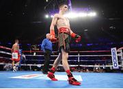 12 May 2018; Michael Conlan in action against Ibon Larrinaga during their bout at Madison Square Garden in New York, USA. Photo by Mikey Williams/Top Rank/Sportsfile