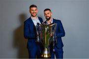 12 May 2018; Leinster senior rehabilitation coach Diarmaid Brennan and Leinster athletic performance manager Cillian Reardon following their victory in the European Rugby Champions Cup Final match between Leinster and Racing 92 at the San Mames Stadium in Bilbao, Spain. Photo by Ramsey Cardy/Sportsfile