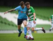 12 May 2018; Cian Power of Pike Rovers in action against Kyle Dempsey of North End United during the FAI New Balance Junior Cup Final match between Pike Rovers and North End United at the Aviva Stadium in Dublin. Photo by Eóin Noonan/Sportsfile