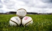 13 May 2018; A general view of Meath sliotars ahead of the Joe McDonagh Cup Round 2 match between Westmeath and Meath at TEG Cusack Park in Westmeath. Photo by Sam Barnes/Sportsfile