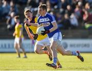 12 May 2018; Mark Timmons of Laois in action against Donal Shanley of Wexford during the Leinster GAA Football Senior Championship Preliminary Round match between Wexford and Laois at Innovate Wexford Park in Wexford. Photo by Matt Browne/Sportsfile