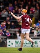 13 May 2018; Niall Mitchell of Westmeath celebrates after scoring his side's third goal during the Joe McDonagh Cup Round 2 match between Westmeath and Meath at TEG Cusack Park in Westmeath. Photo by Sam Barnes/Sportsfile