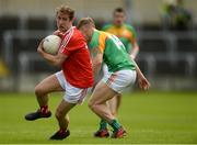 13 May 2018; Anthony Williams of Louth in action against Darragh O'Brien of Carlow during the Leinster GAA Football Senior Championship Preliminary Round match between Louth and Carlow at O'Moore Park in Laois. Photo by Piaras Ó Mídheach/Sportsfile
