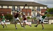 13 May 2018; Joe Keena of Meath in action against Darragh Clinton of Westmeath during the Joe McDonagh Cup Round 2 match between Westmeath and Meath at TEG Cusack Park in Westmeath. Photo by Sam Barnes/Sportsfile