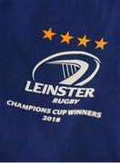 13 May 2018; A shirt with 4 stars representing Leinster's 4 European Cup wins at the Leinster homecoming following their victory in the European Champions Cup Final in Bilbao, Spain. Photo by Ramsey Cardy/Sportsfile