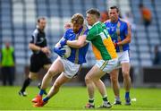 13 May 2018; Kevin Murphy of Wicklow in action against Nigel Dunne of Offaly during the Leinster GAA Football Senior Championship Preliminary Round match between Offaly and Wicklow at O'Moore Park in Laois. Photo by Harry Murphy/Sportsfile