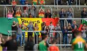 13 May 2018; Carlow supporters applaud their players after their win in the Leinster GAA Football Senior Championship Preliminary Round match between Louth and Carlow at O'Moore Park in Laois. Photo by Piaras Ó Mídheach/Sportsfile